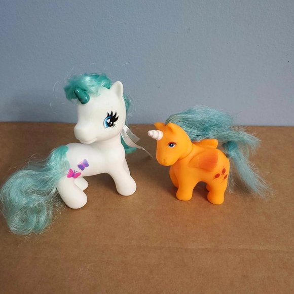 My Little Pony Toys | White Unicorn Teal Hair | Orange Unicorn Teal Hair - Picture 1 of 4